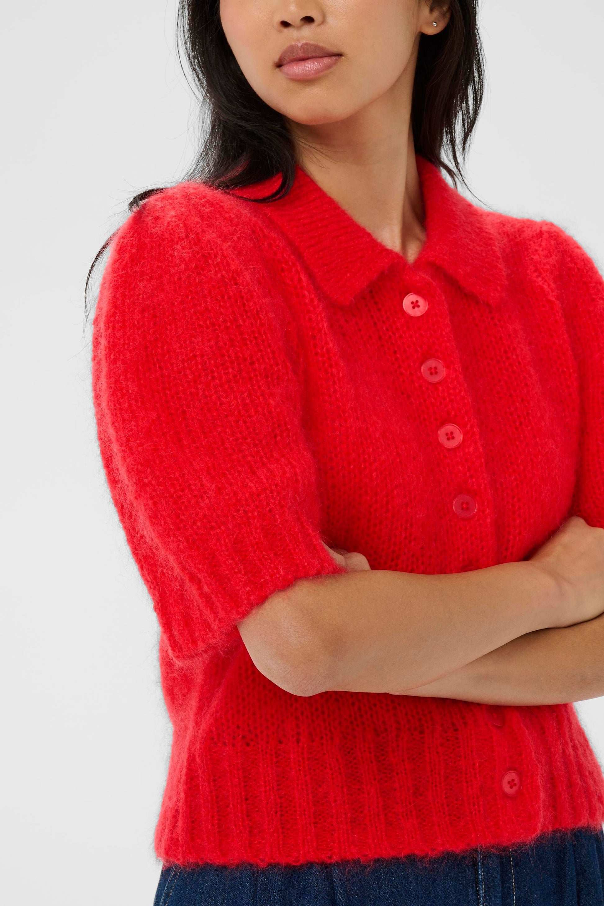 Vernoni Cardigan | Poppy Red Knitwear Part Two 