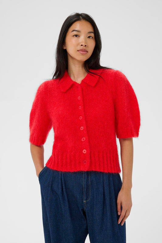 Vernoni Cardigan | Poppy Red Knitwear Part Two 