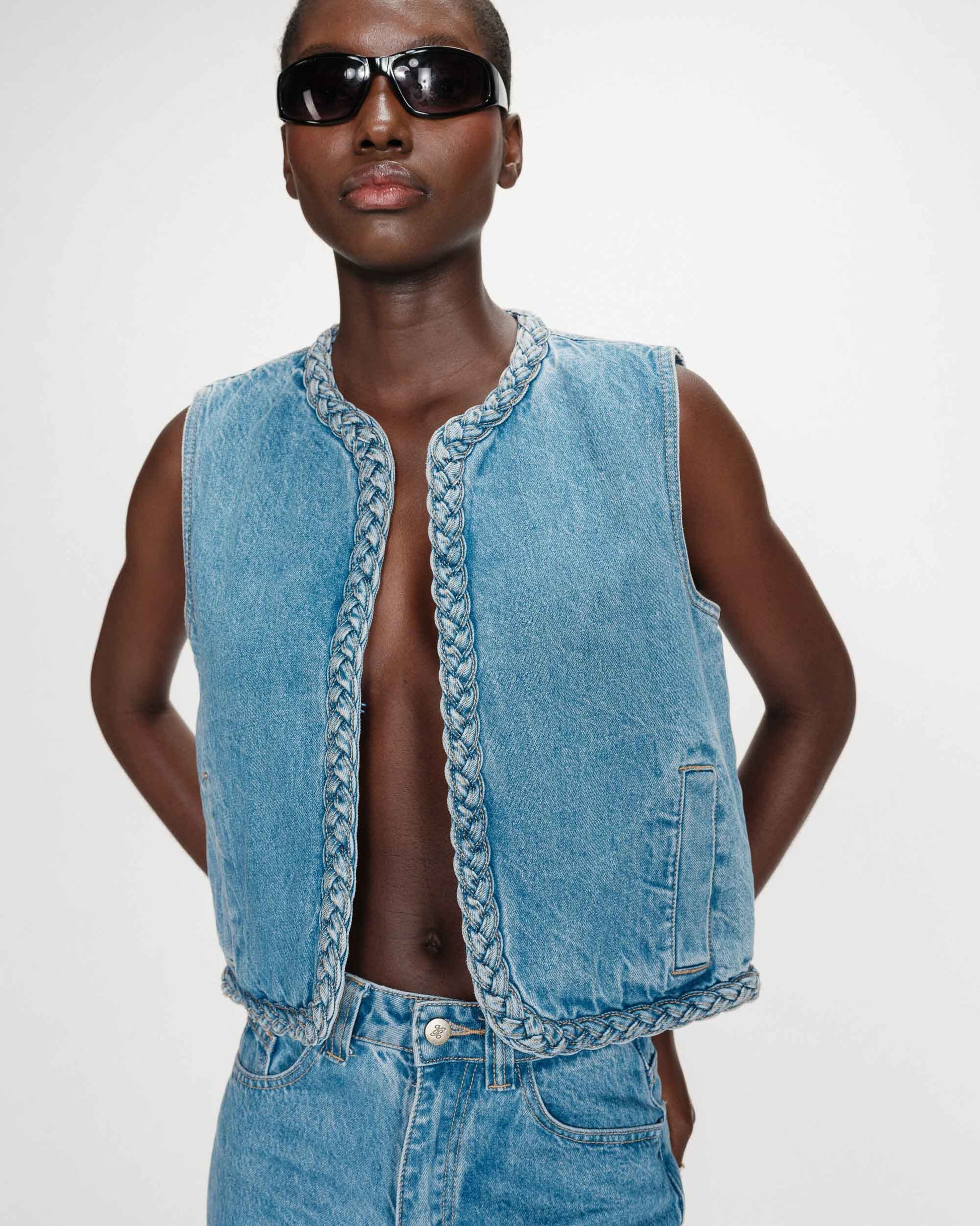 Verona Waistcoat | Light Blue Waistcoat Grace and Mila 