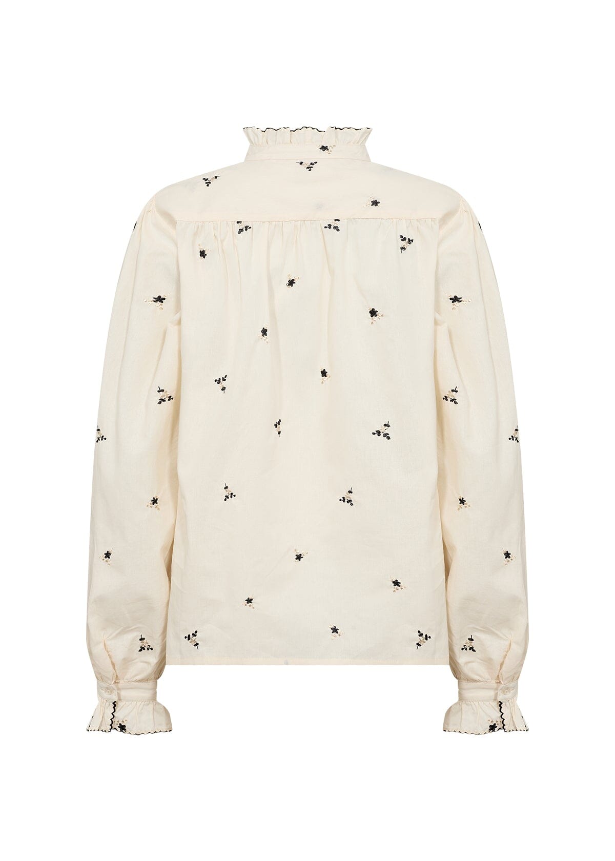 Viben Blouse | Cream Combi Blouse Soya Concept 