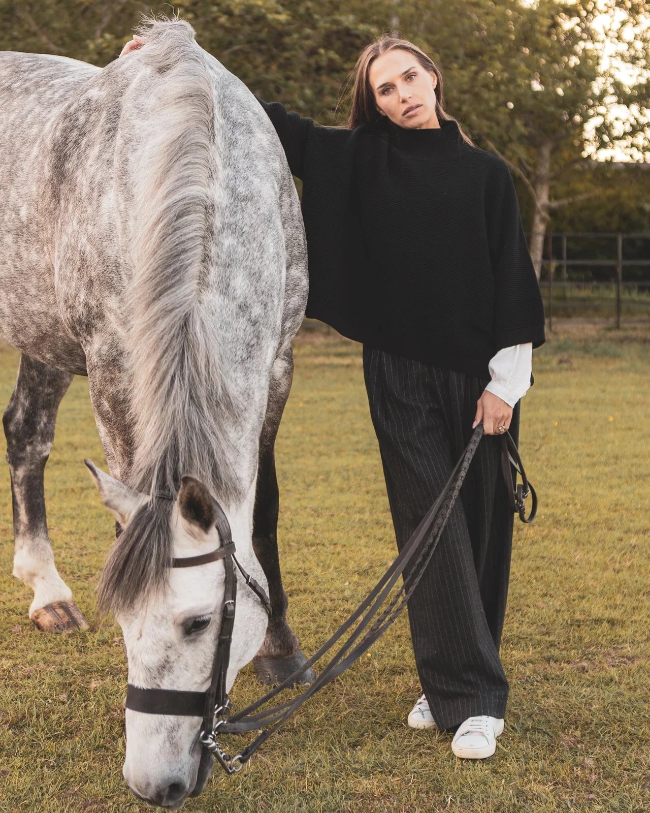 Vicki Jumper | Black Shirts & Tops Chalk 