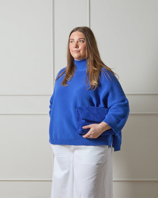 Vicki Jumper | Cobalt Blue Shirts & Tops Chalk 