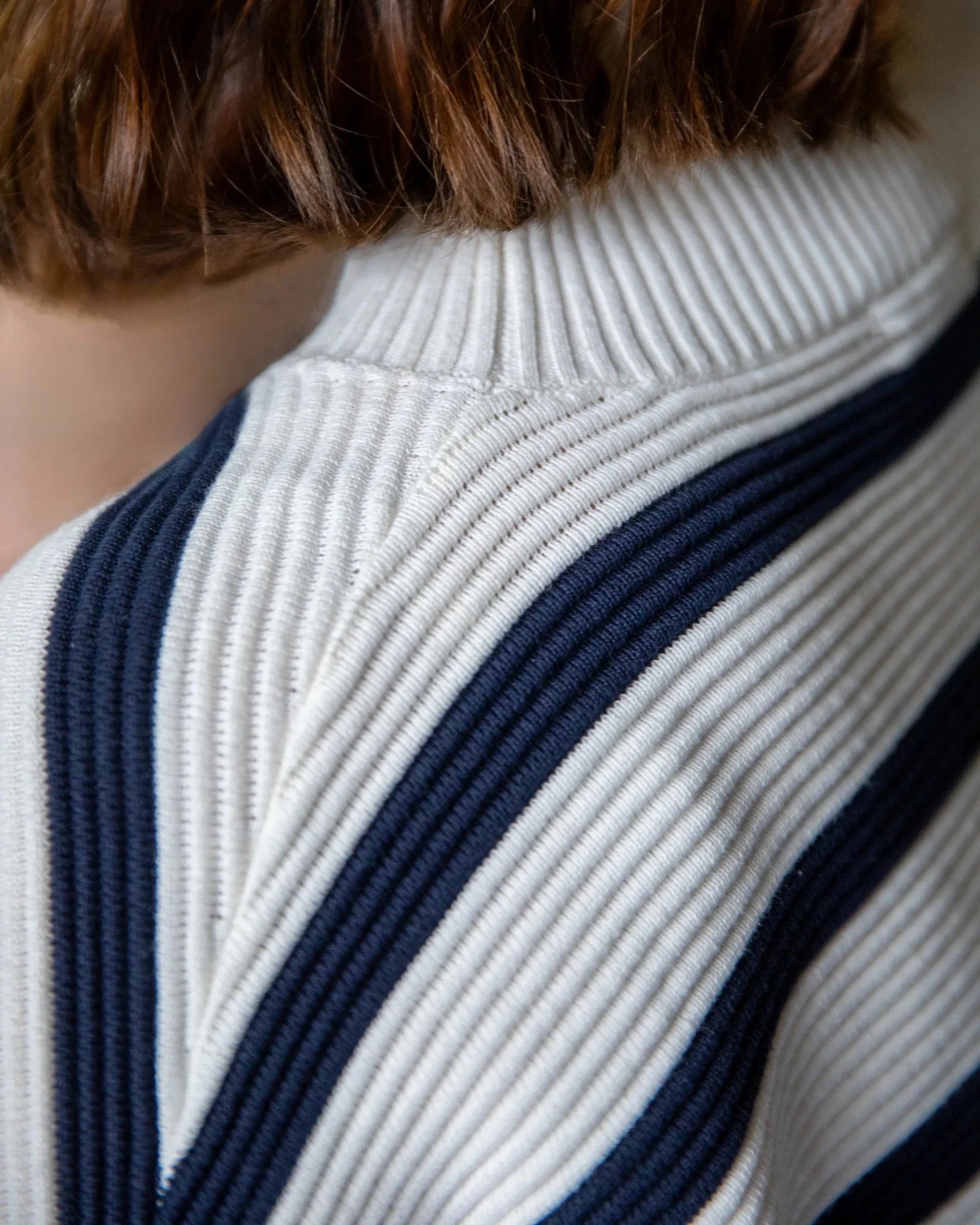 Vicki Jumper | Navy/White Shirts & Tops Chalk 