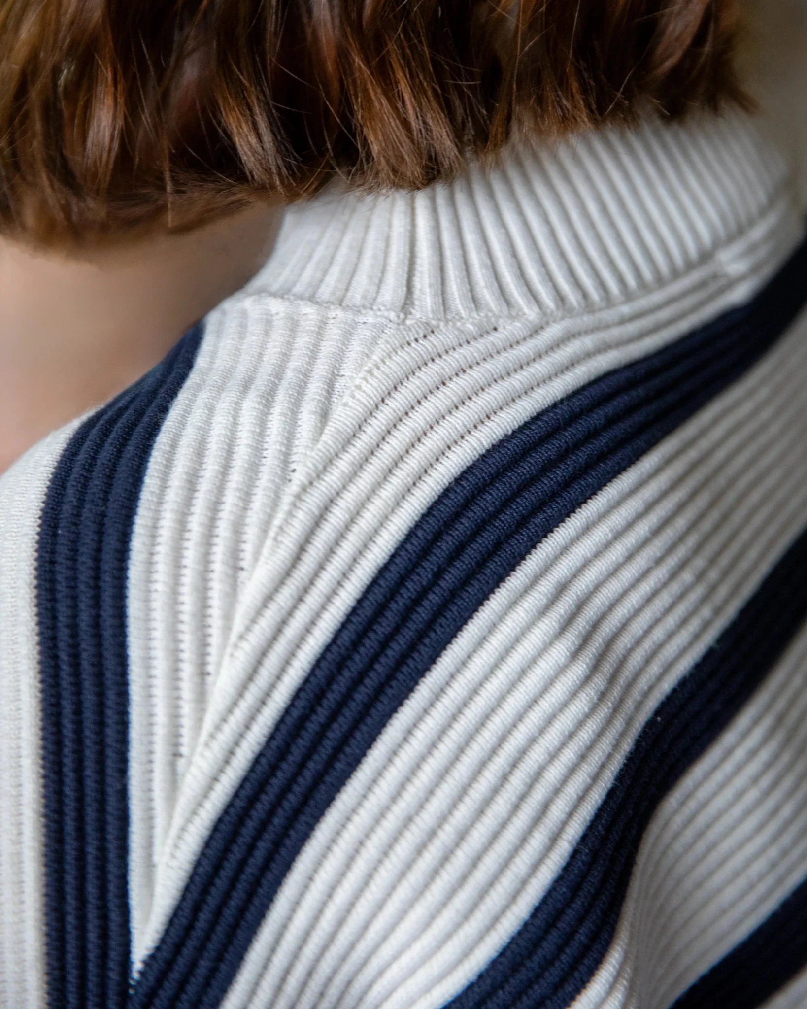 Vicki Jumper | Navy/White Shirts & Tops Chalk 