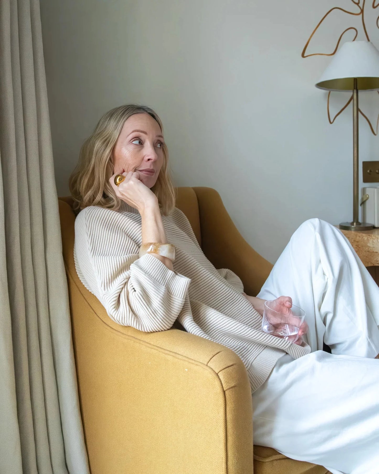 Vicki Jumper | Sand Knitwear Chalk 