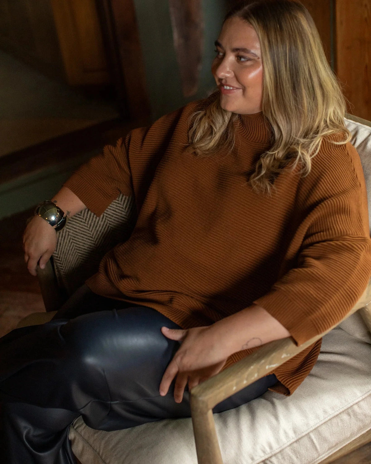 Vicki Jumper | Tobacco Shirts & Tops Chalk 
