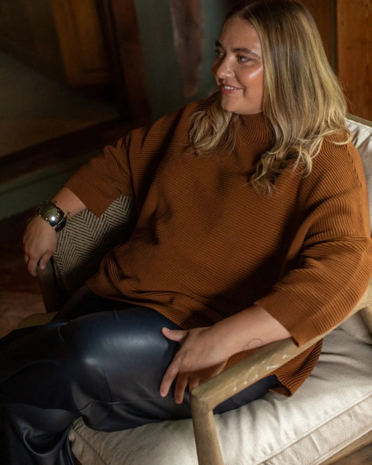 Vicki Jumper | Tobacco Shirts & Tops Chalk 