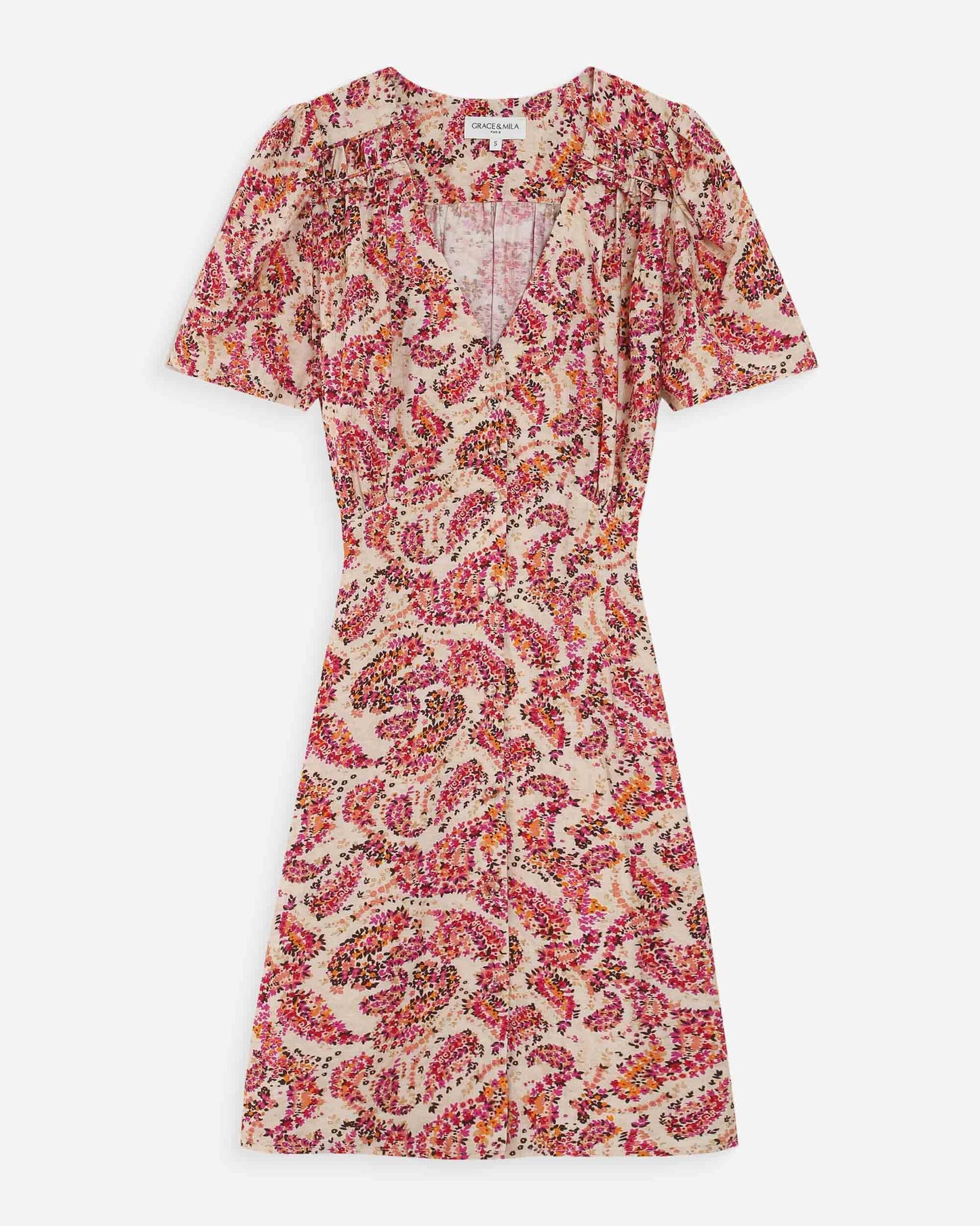 Victoire | Peach Dress Grace and Mila 