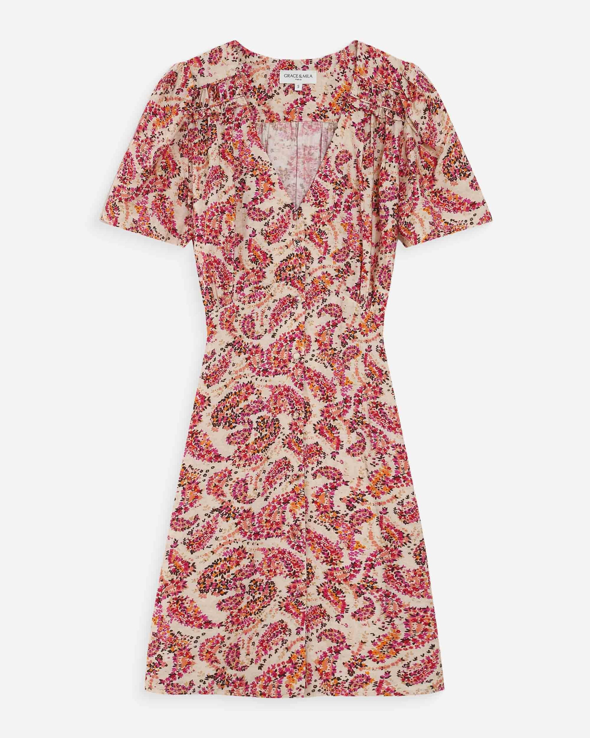 Victoire | Peach Dress Grace and Mila 