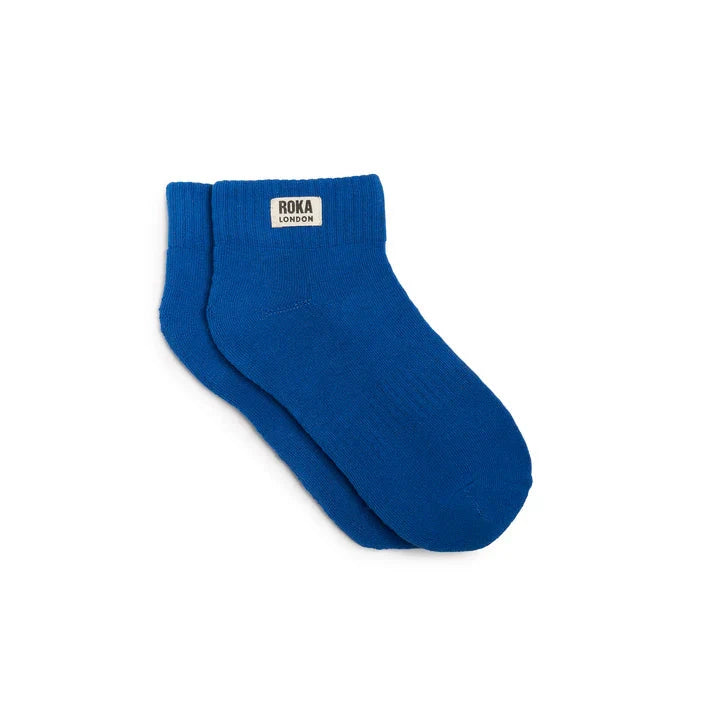 Wembley Cotton Socks | Bright Blue Socks Roka 