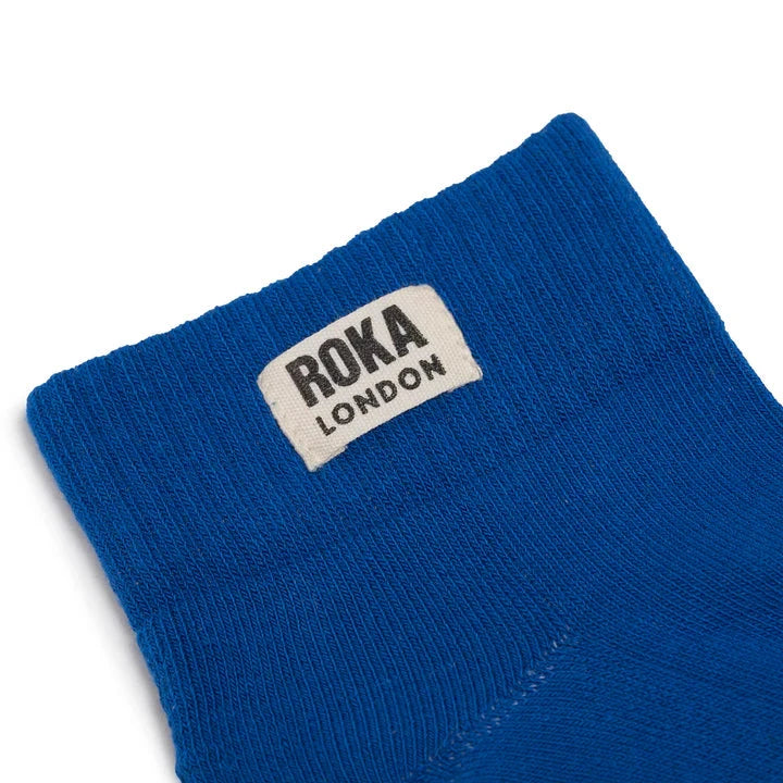 Wembley Cotton Socks | Bright Blue Socks Roka 