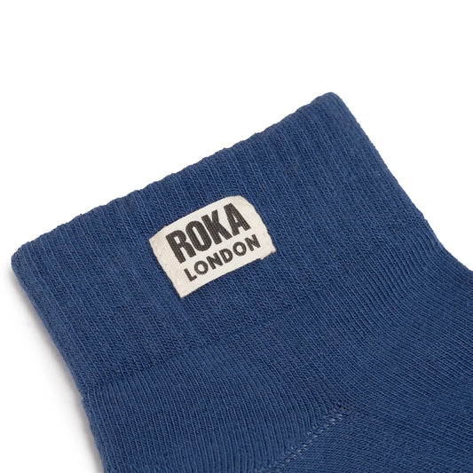 Wembley Cotton Socks | Coastal Blue Socks Roka 