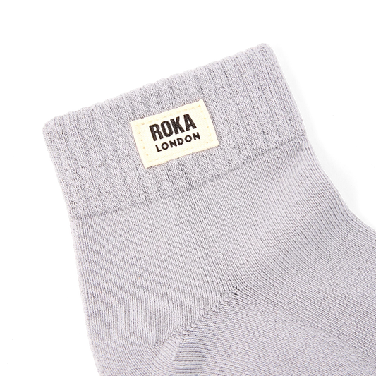 Wembley Cotton Socks | Dove Grey Socks Roka 