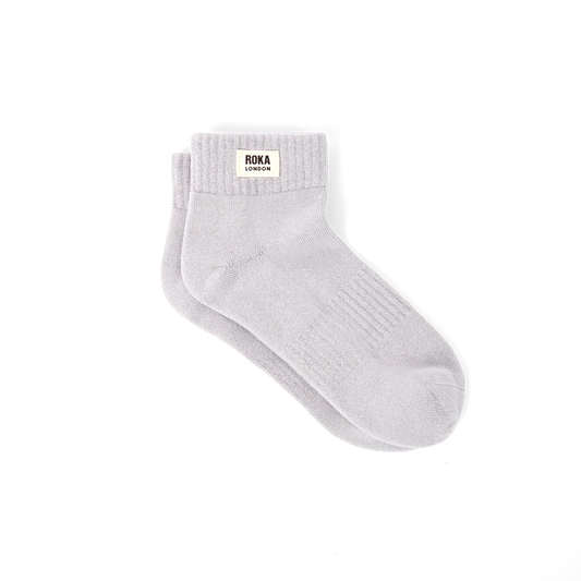 Wembley Cotton Socks | Dove Grey Socks Roka 
