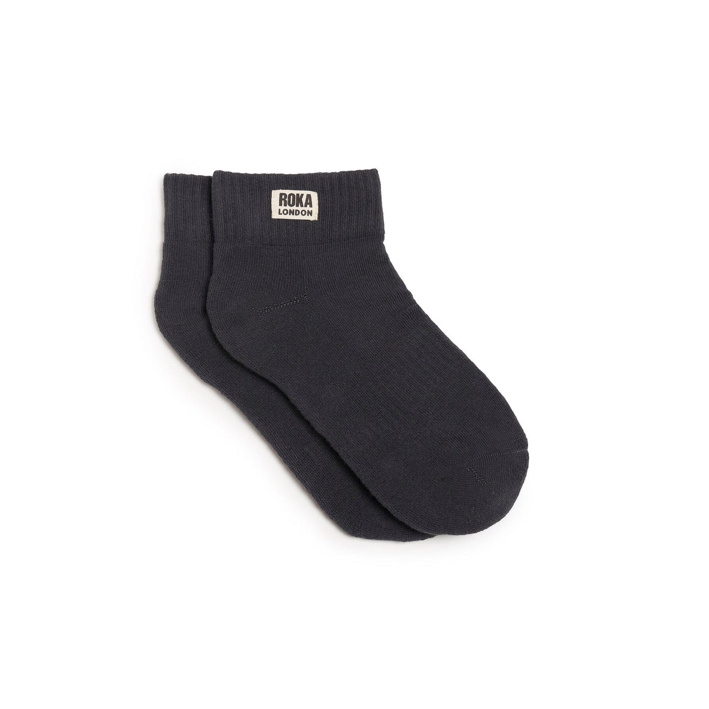 Wembley Cotton Socks | Faded Black Socks Roka 