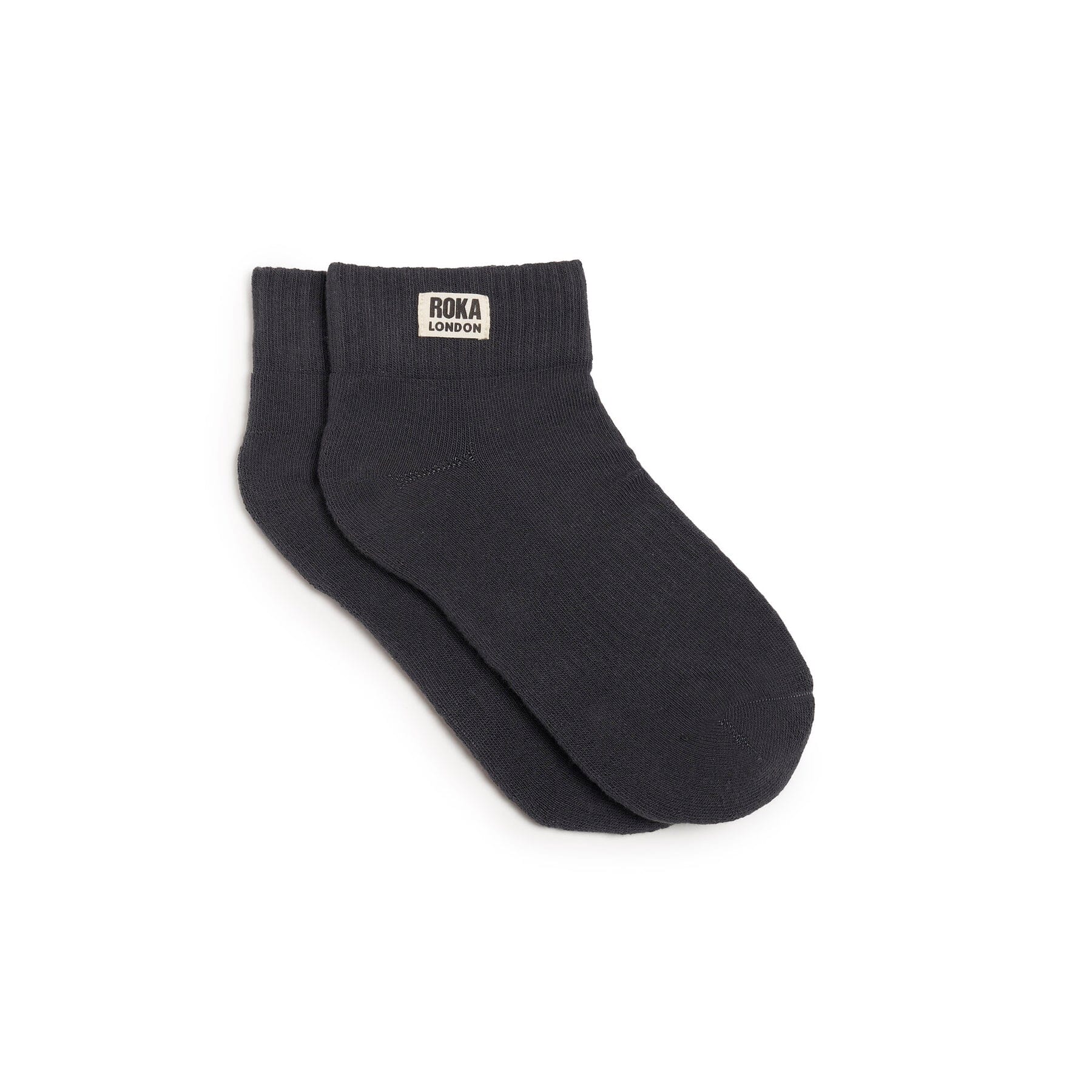 Wembley Cotton Socks | Faded Black Socks Roka 