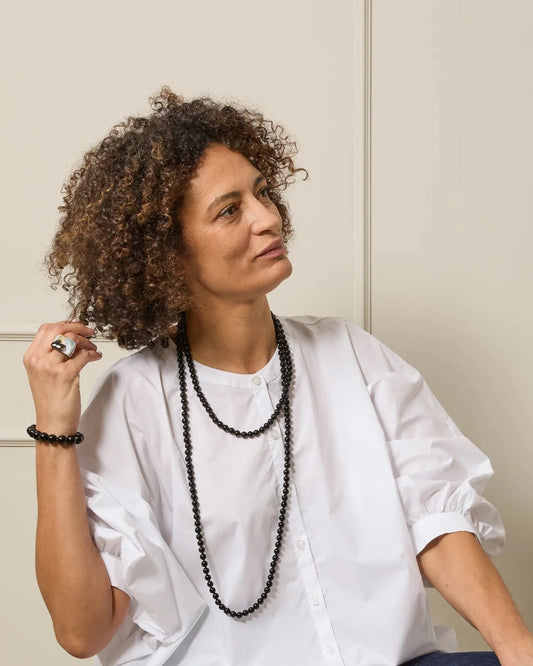 Whitstable Necklace | Black Necklace Chalk 