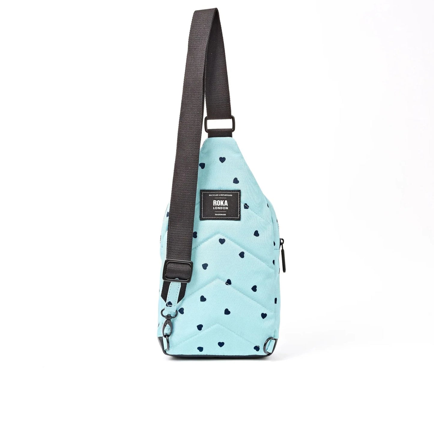 Willesden B Large Recycled Canvas | Heart Print Backpacks Roka 