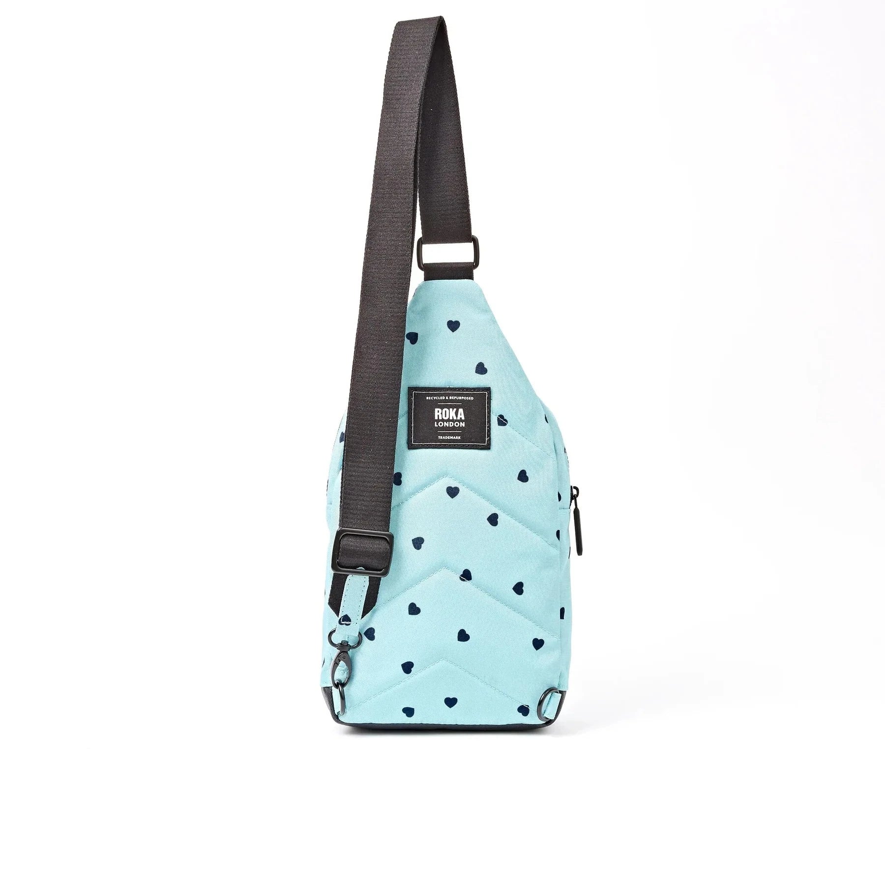 Willesden B Large Recycled Canvas | Heart Print Backpacks Roka 
