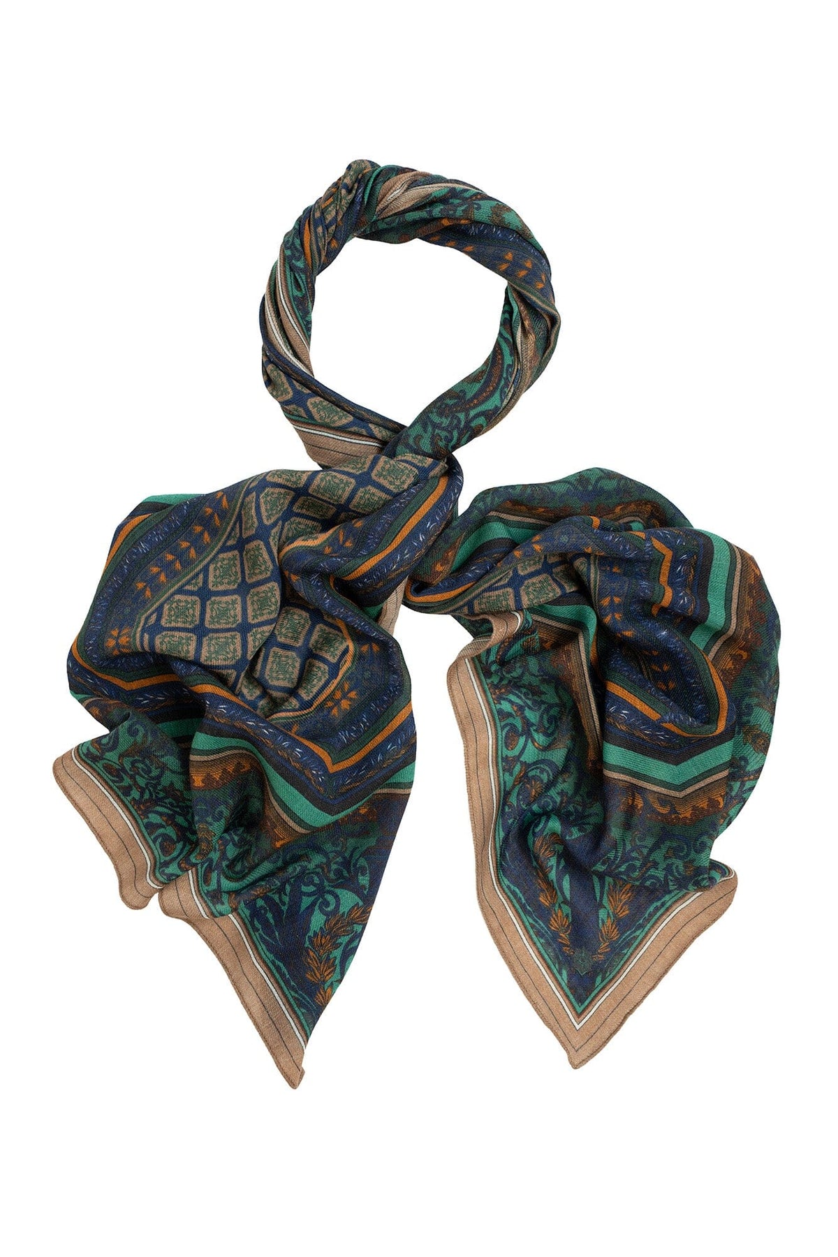 Wool Scarf | Amulet | Emerald Scarves One Hundred Stars 