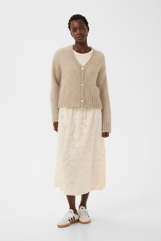 Zendaya Cardigan | Light Camel Melange Knitwear Part Two 