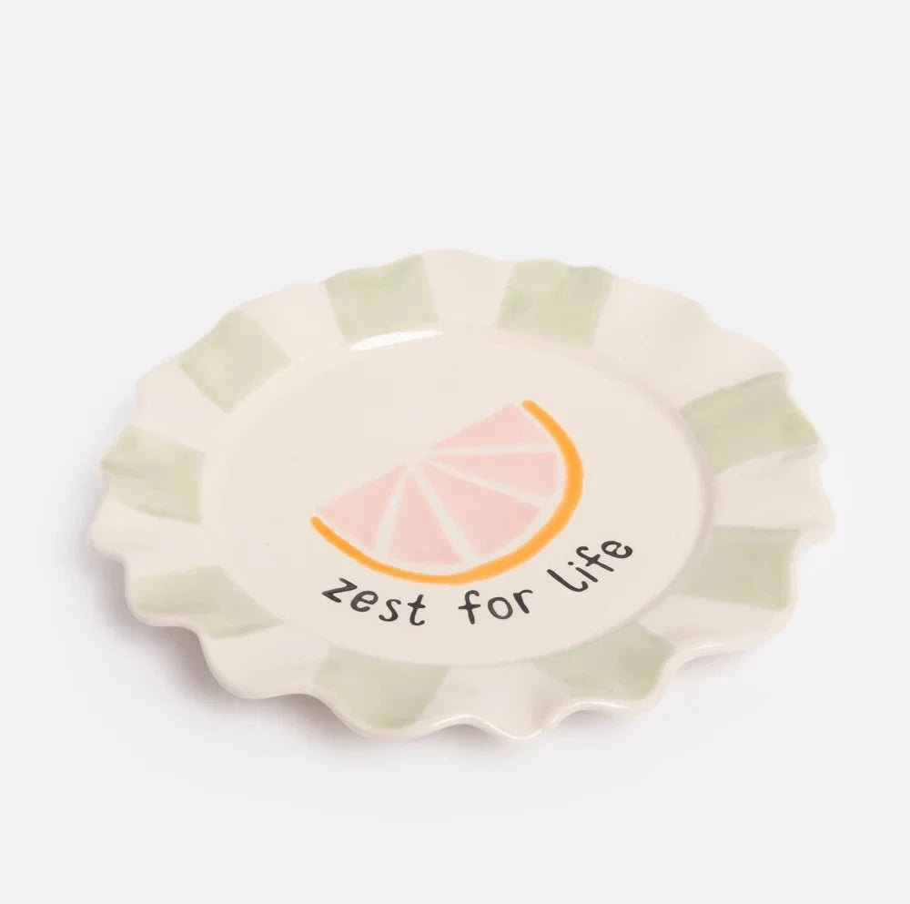 Zest for Life Grapefruit Plate Plate Caroline Gardner 
