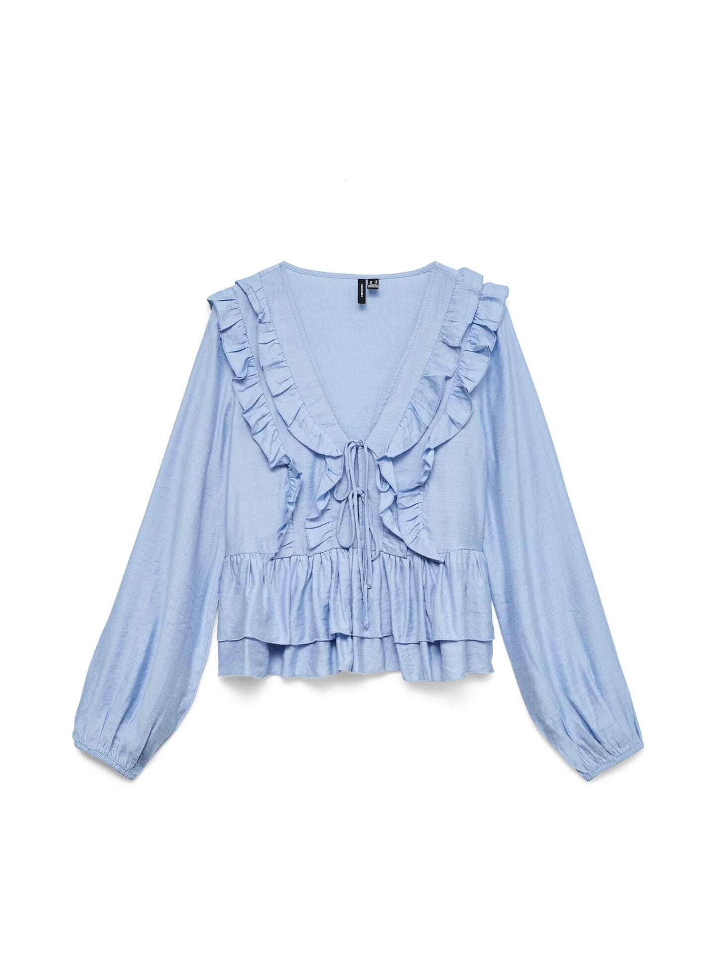 Zoey Flounce Top | Brunnera Blue Blouse Vero Moda 