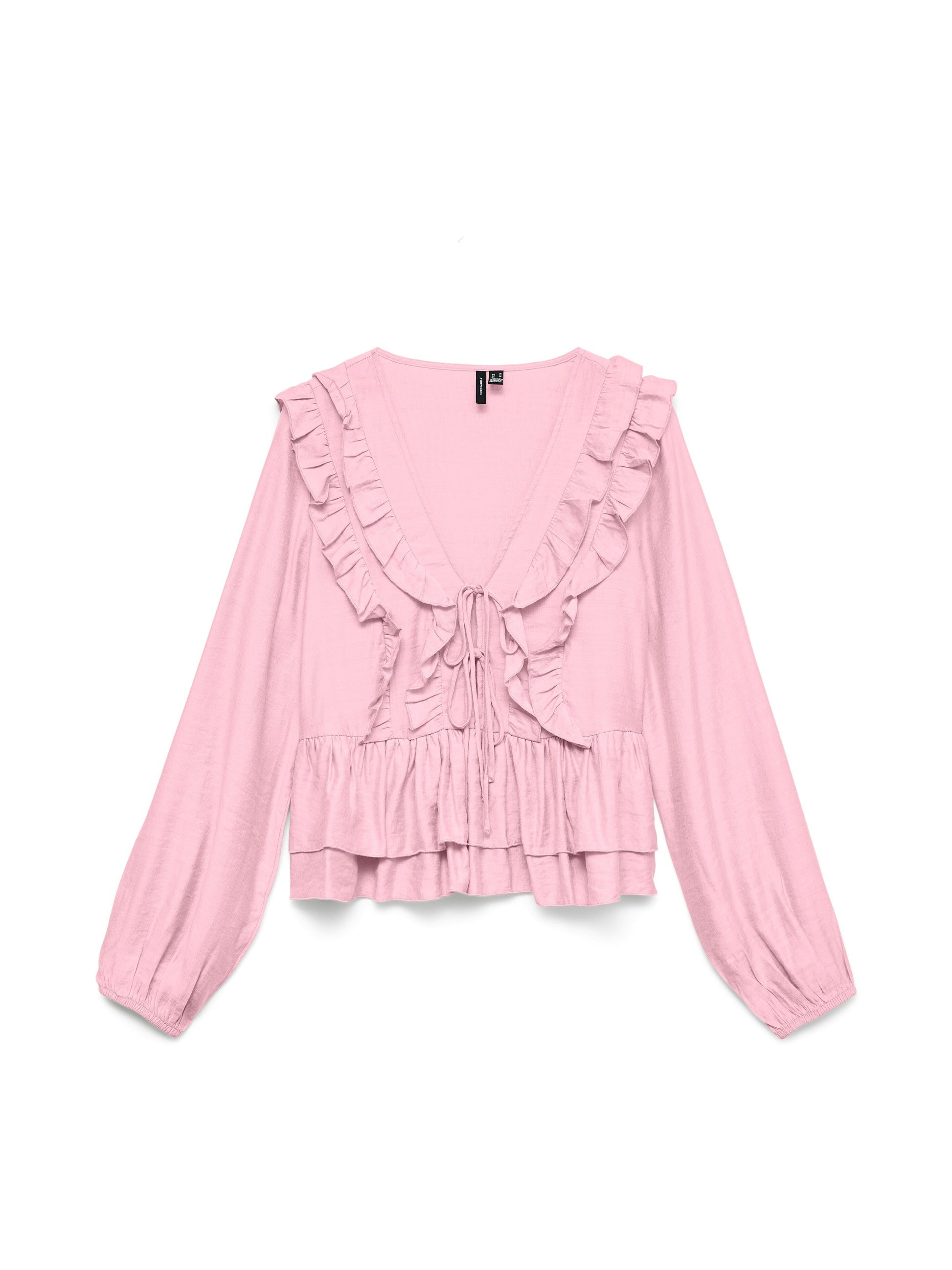 Zoey Flounce Top | Pink A Boo Blouse Vero Moda 