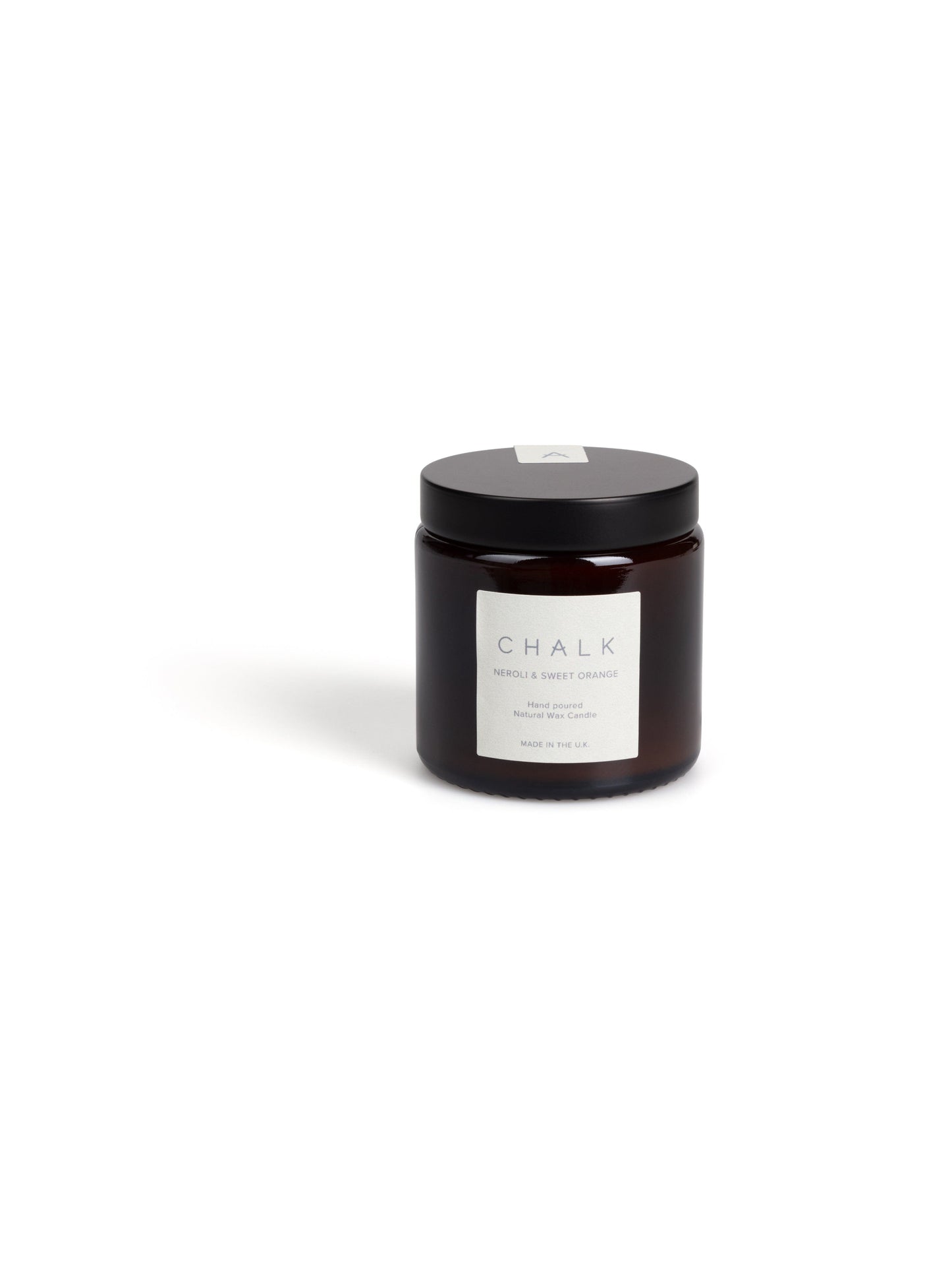 Amber Jar Candle | Neroli & Sweet Orange | 96g Chalk 
