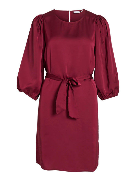 Ellette Dress | Beet Red Dresses Vila Clothing 