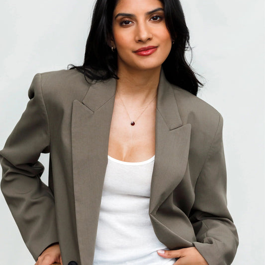 Fine Cord Necklace | January | Garnet Necklaces Wanderlust Life 