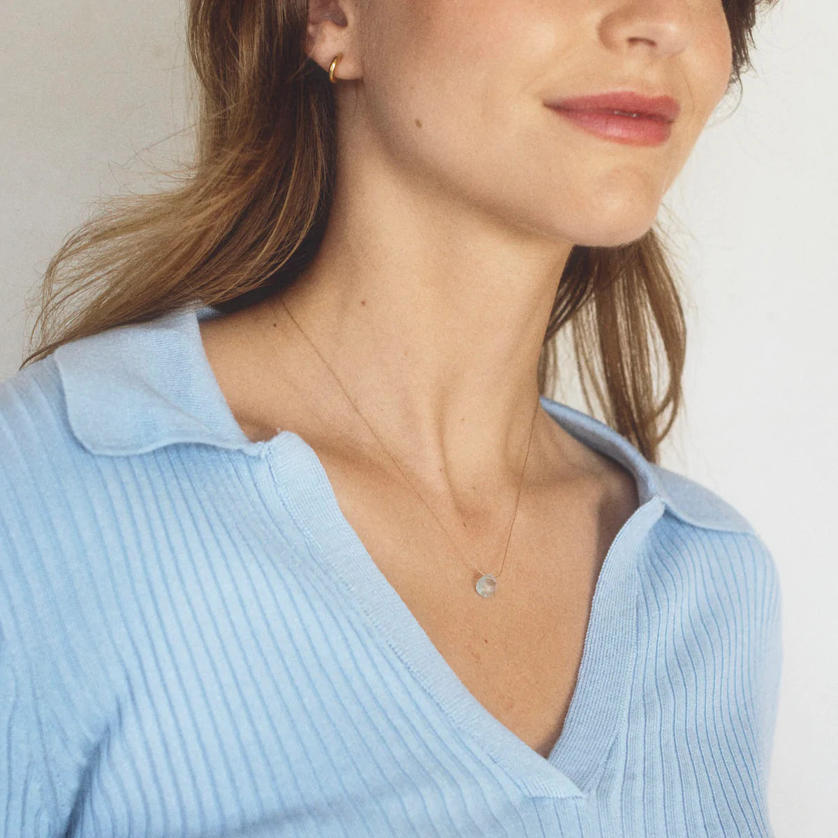 Fine Cord Necklace | March | Aquamarine Necklaces Wanderlust Life 