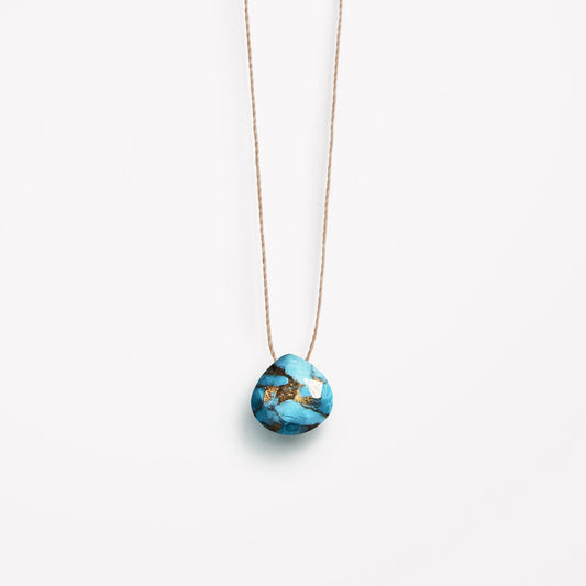 Fine Cord Necklace - Mohave Tuquoise Wanderlust Life The White Room