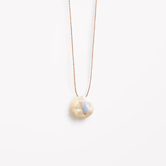 Fine Cord Necklace | Mother of Pearl Necklaces Wanderlust Life 