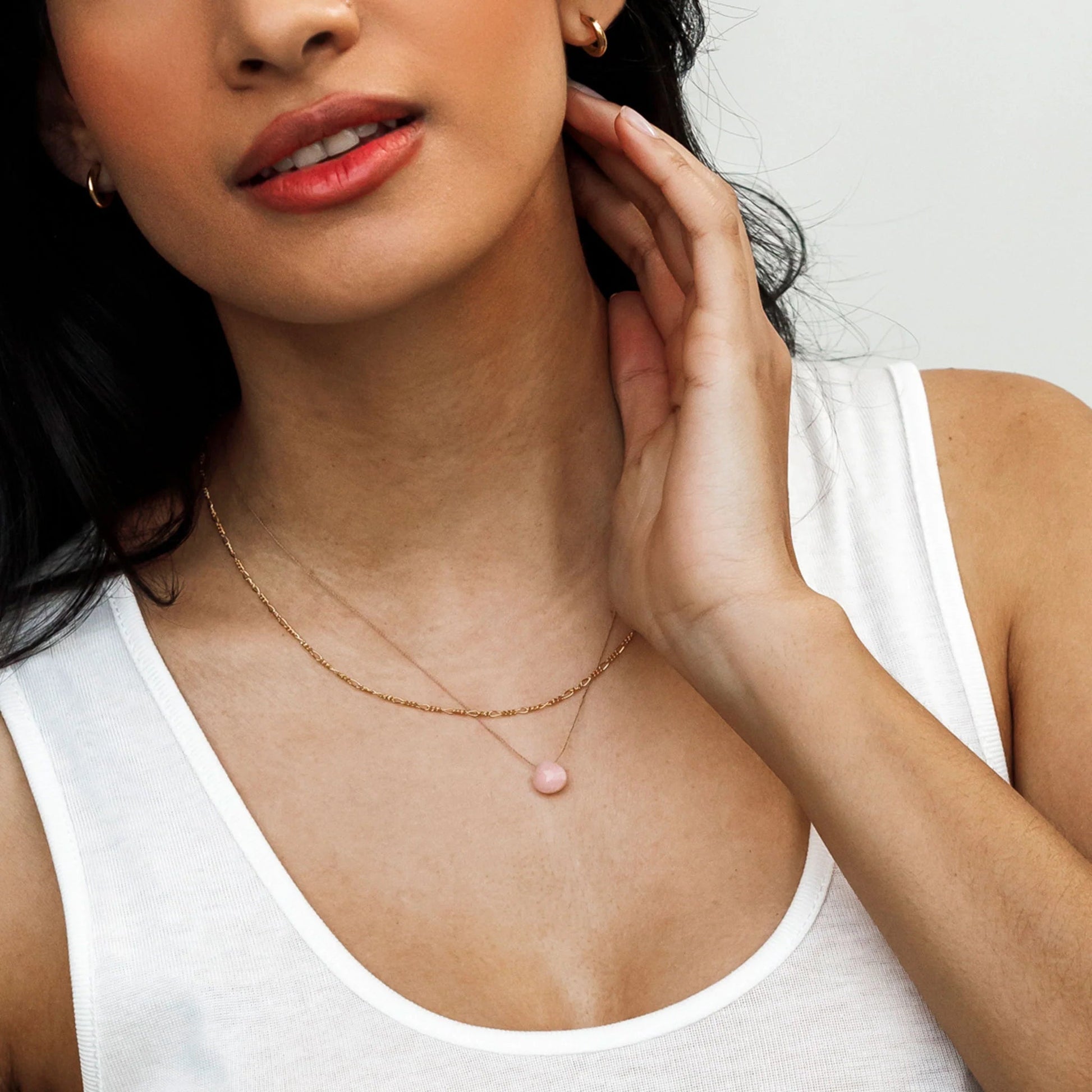 Fine Cord Necklace | October | Opal Necklaces Wanderlust Life 