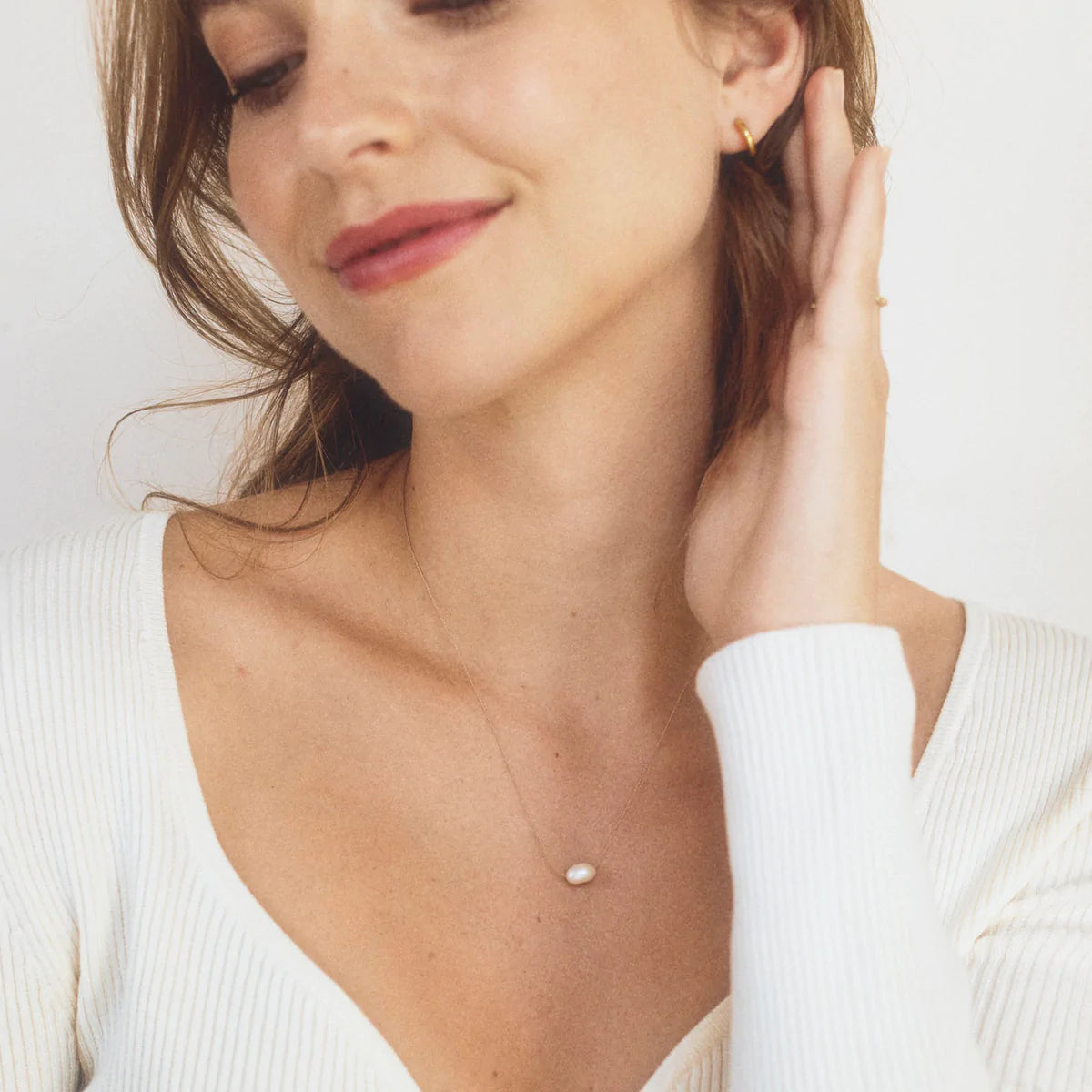Fine Cord Necklace | Pearl Necklaces Wanderlust Life 