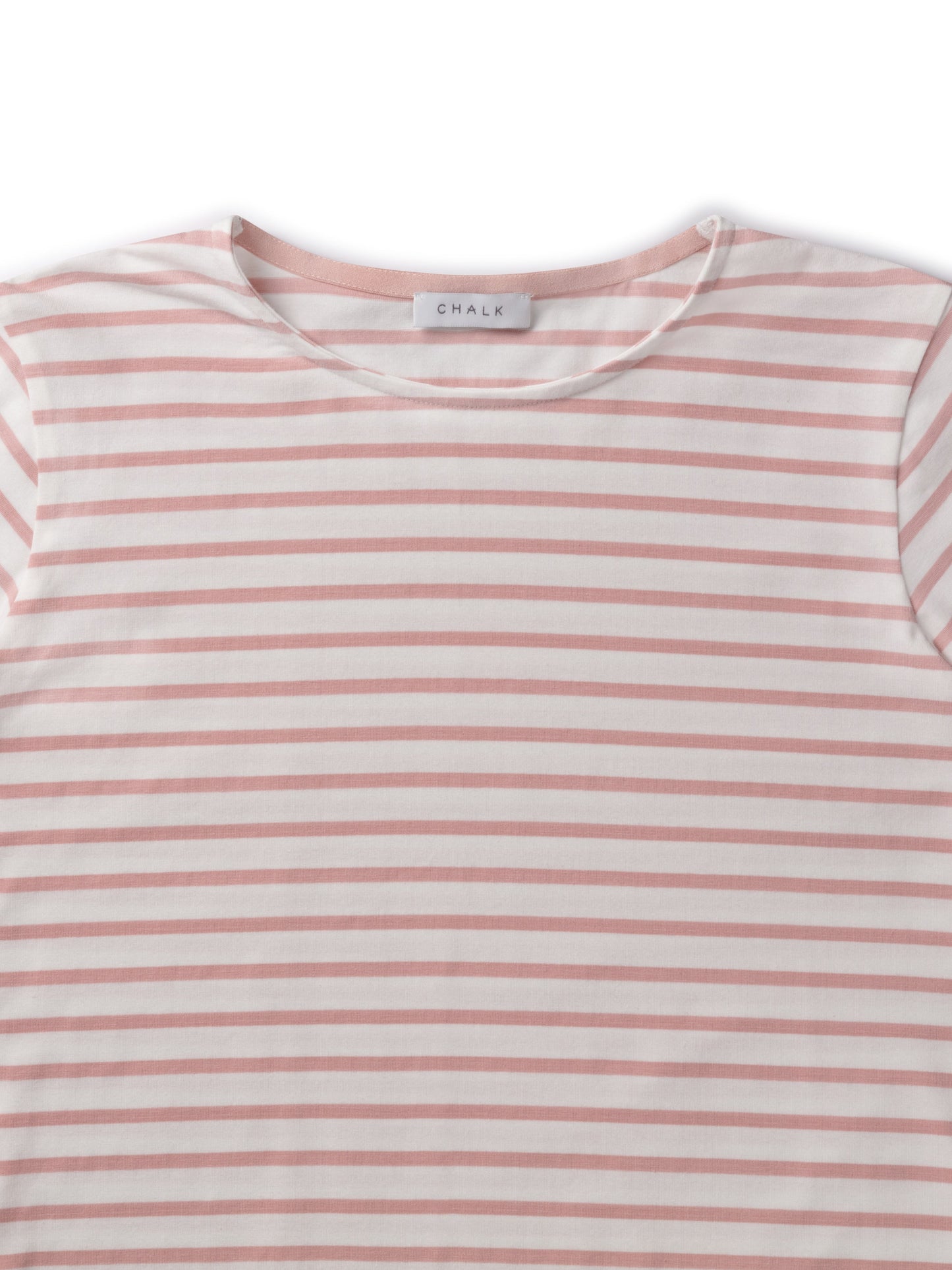 Fleur Stripe T Shirt | Dusky Pink Shirts & Tops Chalk 