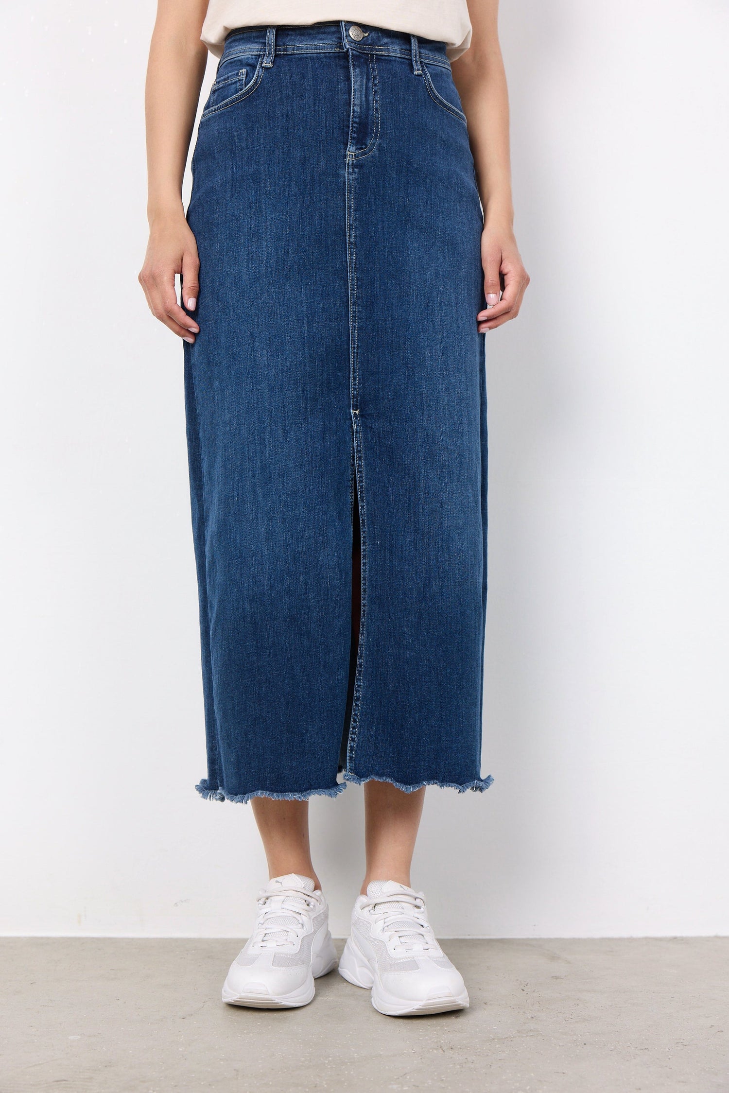 Kimberley Skirt | Dark Blue Denim Skirt Soya Concept 