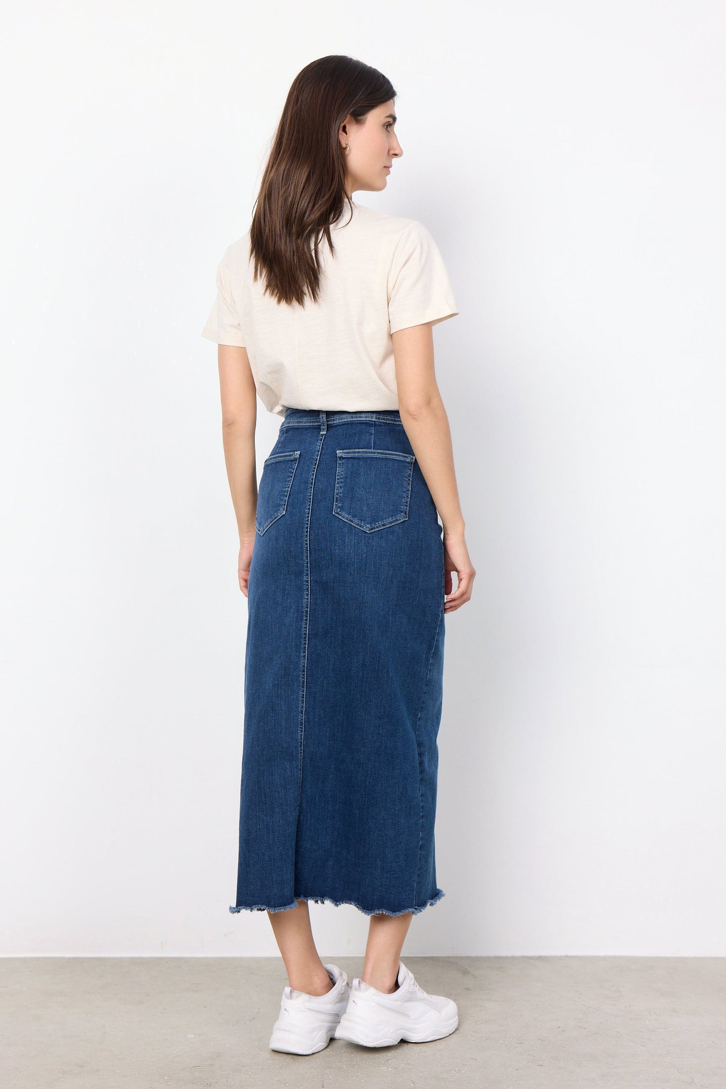 Kimberley Skirt | Dark Blue Denim Skirt Soya Concept 