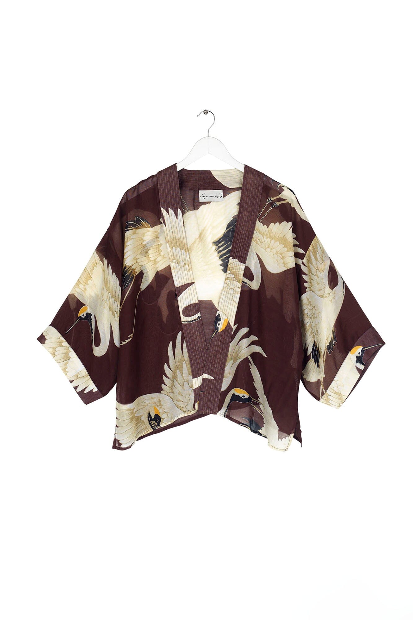 Kimono | Stork | Burgundy Casual Kimonos One Hundred Stars 