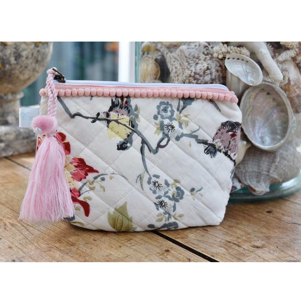 Make Up Bag | Red & Pink Rose Powell Craft The White Room