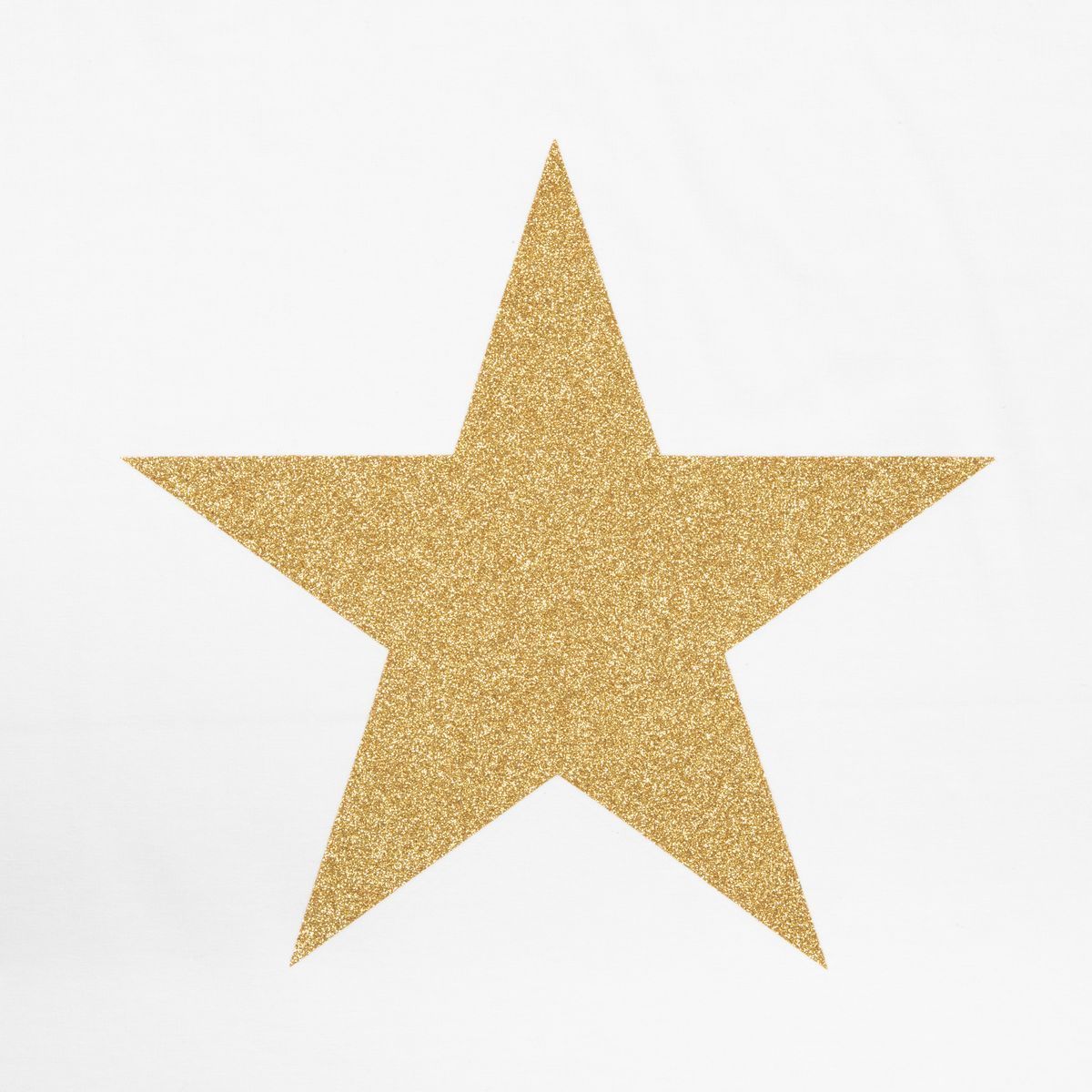 Robyn Jersey Top - White - Gold Glitter Star Chalk The White Room