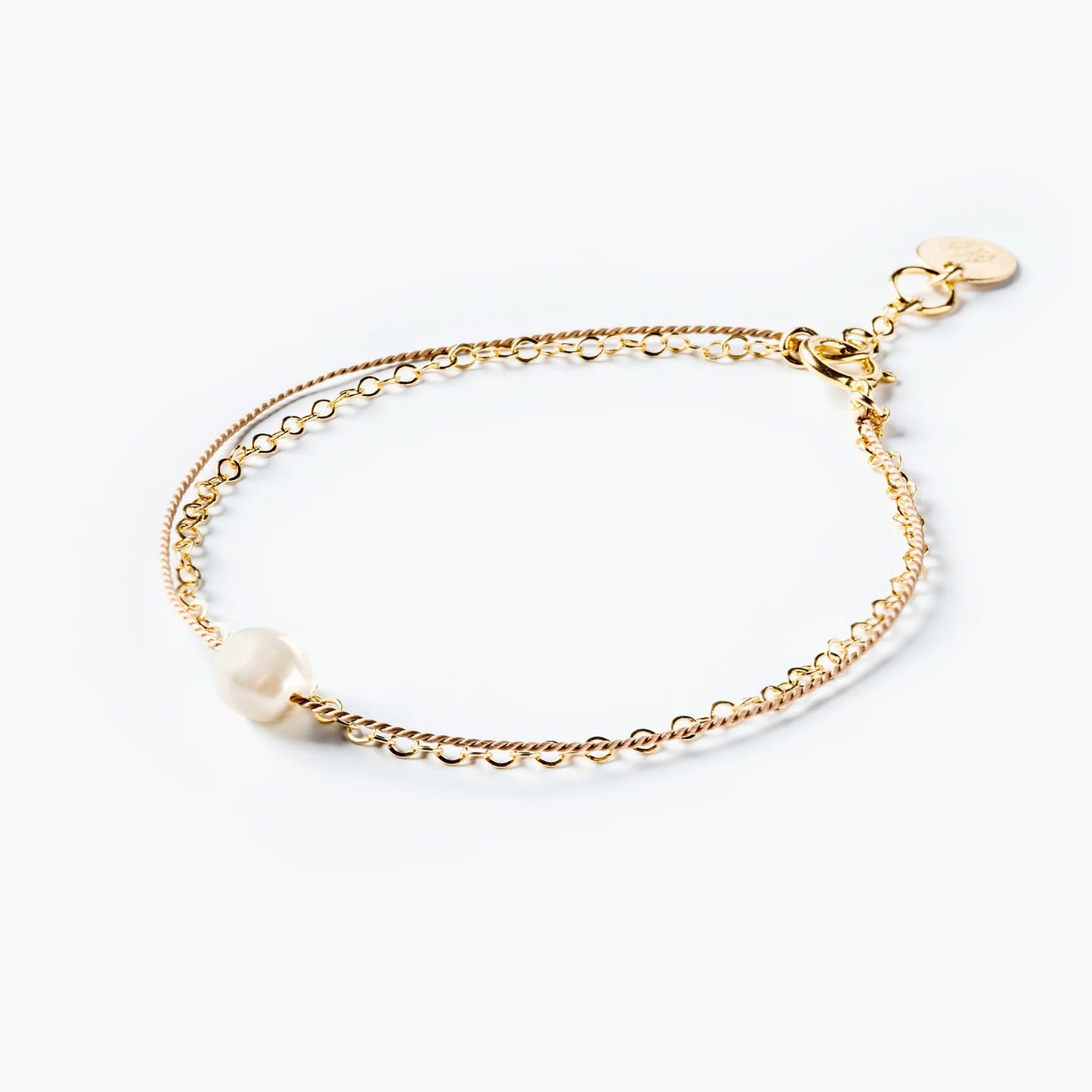 Silk Bracelet | Gold & Pearl Wanderlust Life 