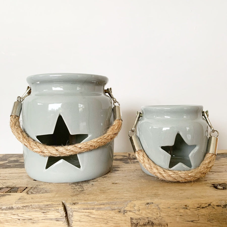 T - Light Holder | Grey | Star | Small Home Fragrance Accessories TWR 