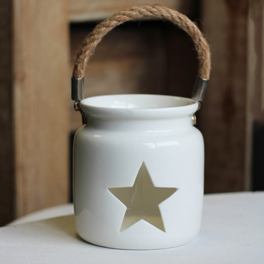 T - Light Holder | White | Star | Small Home Fragrance Accessories TWR 