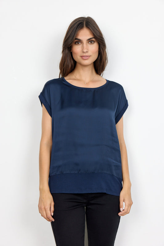 Thilde Top | Navy Blouse Soya Concept 