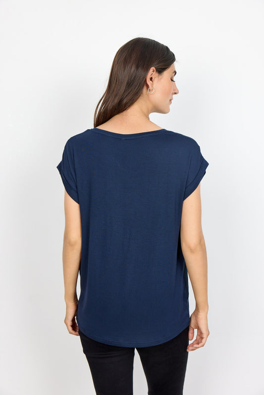 Thilde Top | Navy Blouse Soya Concept 