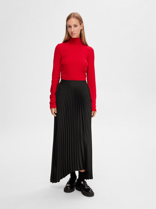 Tina Pleated Skirt | Black Skirt Selected Femme 