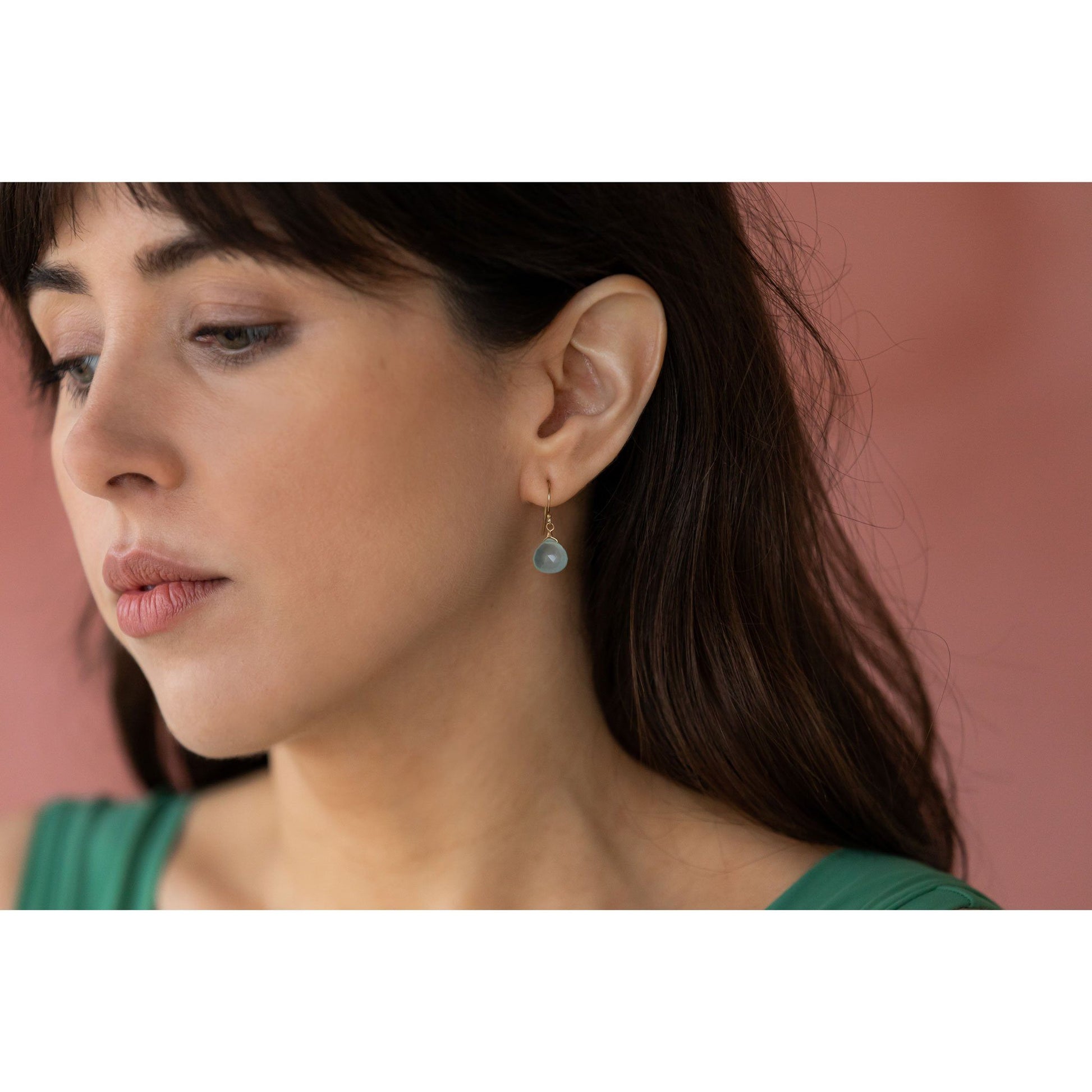 Wanderlust Life Earrings - Chalcedony Seaglass Earrings - Wanderlust Life The White Room