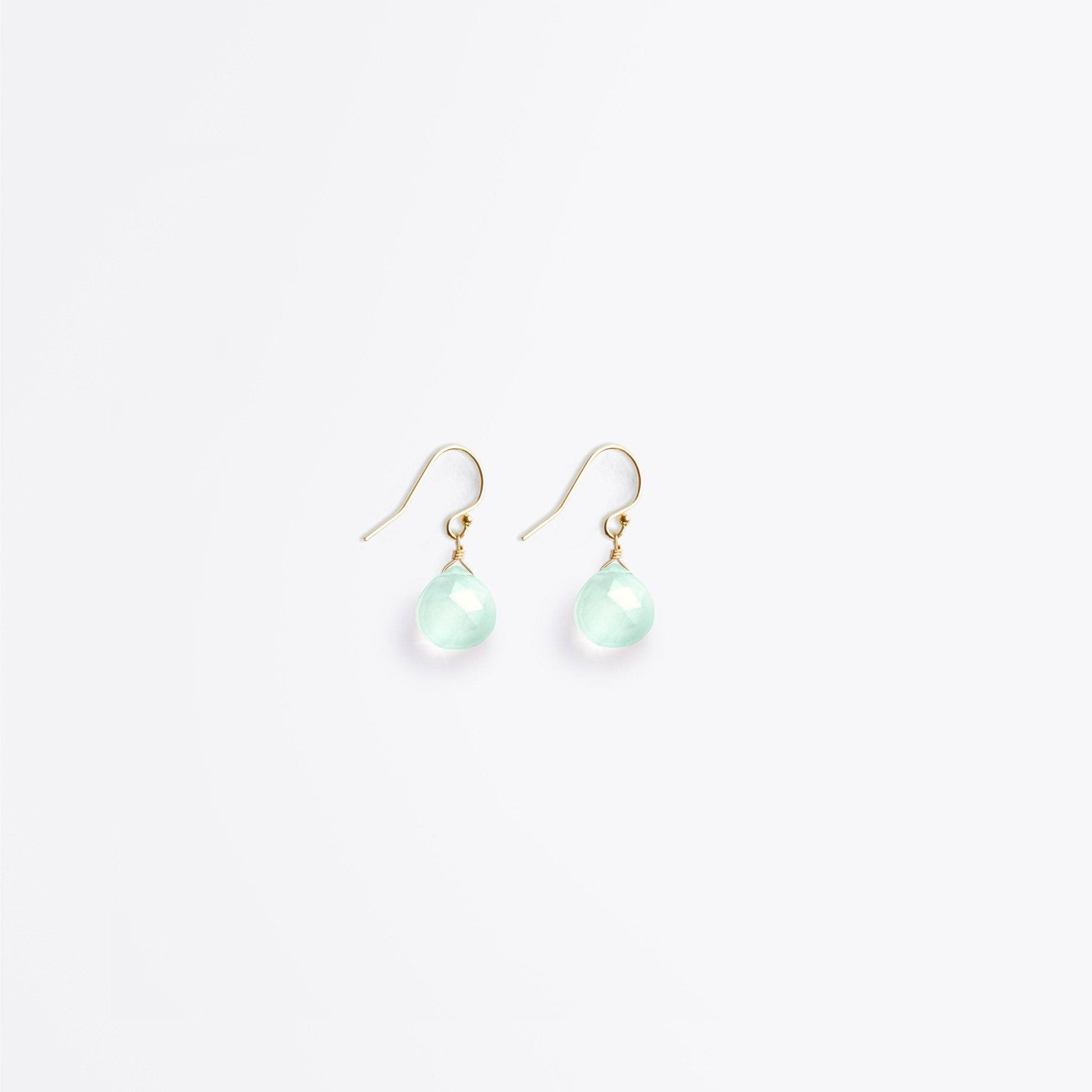 Wanderlust Life Earrings - Chalcedony Seaglass Earrings - Wanderlust Life The White Room